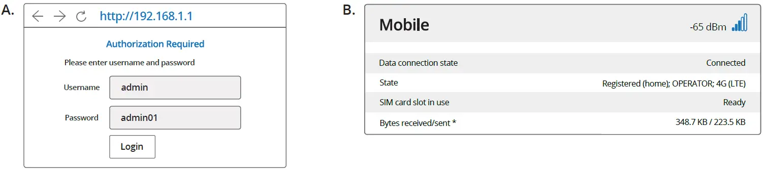 TELTONIKA RUT850 Router LOGIN TO DEVICE