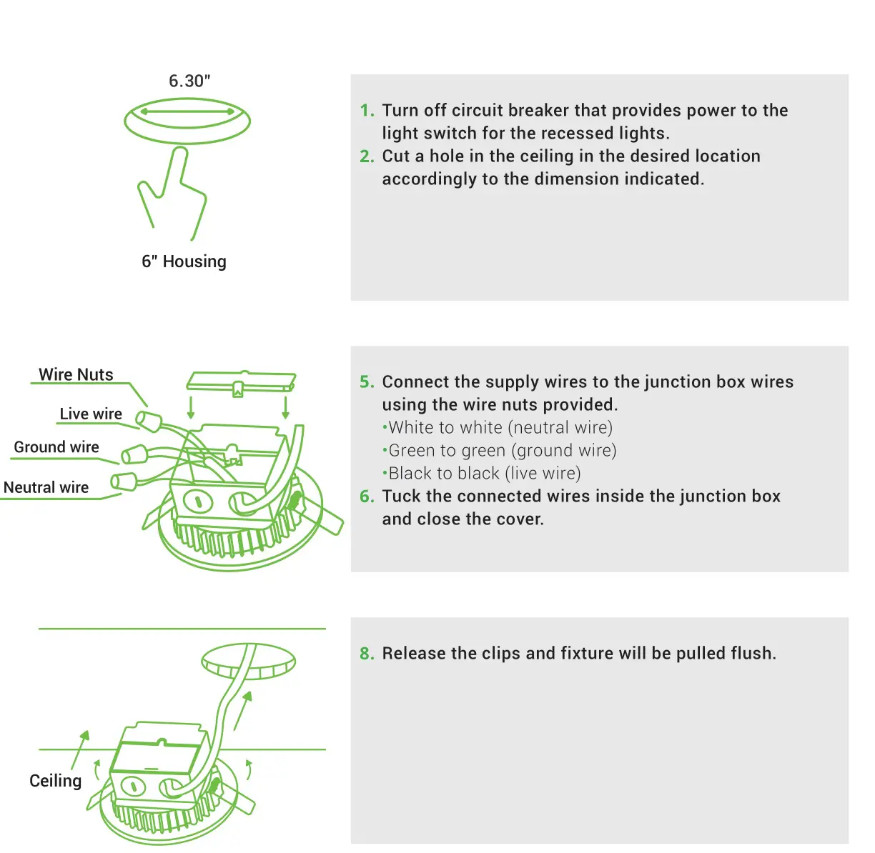SUNCO SLIJ6 Lighting 12 Pack 6 Inch LED Recessed Lighting Slim Ceiling Lights - EASY INSTALLATION