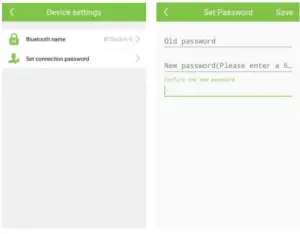 Bluetooth-App-screen-display