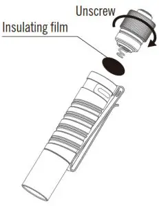 OLIGHT i5T 300 Lumens Slim EDC Flashlight - INSULATING FILM