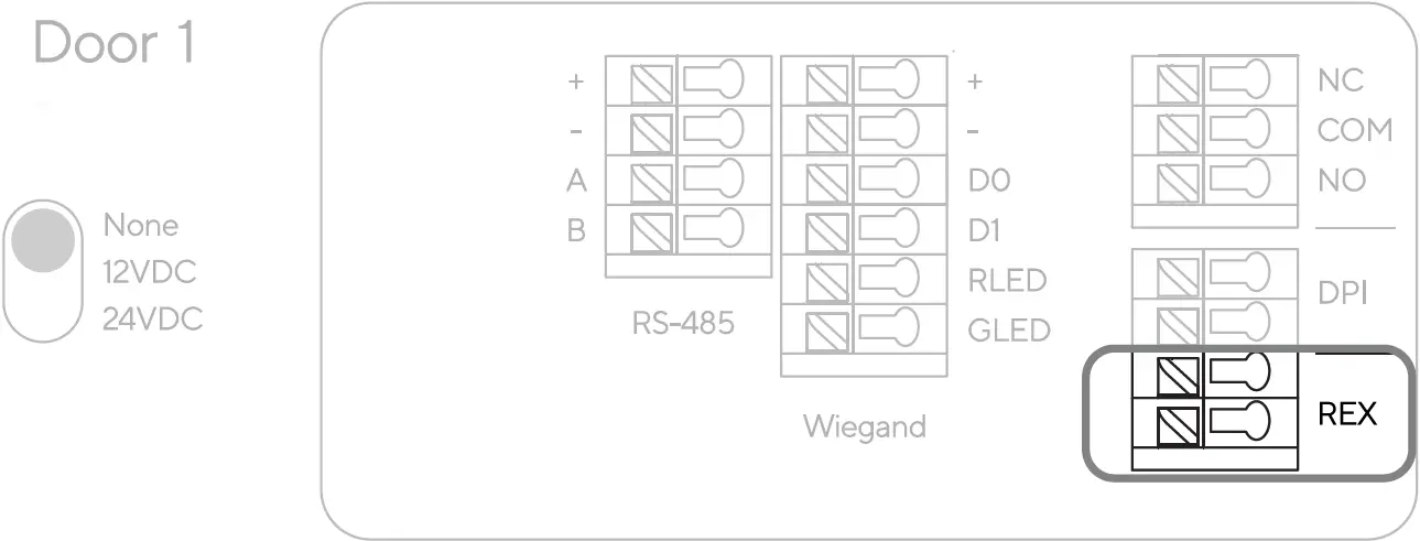 Request-to-Exit (REX)