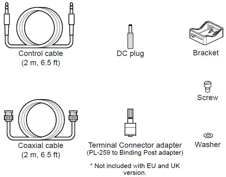 Supplied accessories