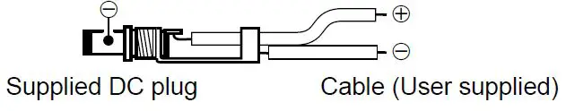 Using an external DC power source