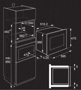 Electrolux EMT25507OXB Built in Microwave Oven-