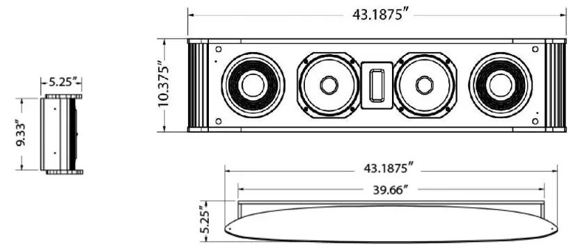 LEGACY Silhouette Center Loudspeaker System - Specifications