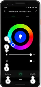 HOLMAN CLXRGB60 Garden Light WiFi Controller - INITIAL SETUP 6