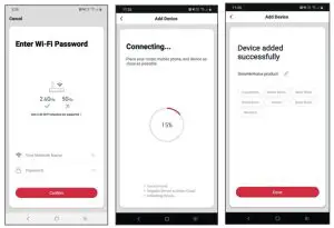 kogan KAODPNTSP2A Smarterhome Outdoor Pan and Tilt - control page