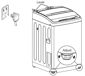 GE Appliances GNW128P Portable Washer - Level