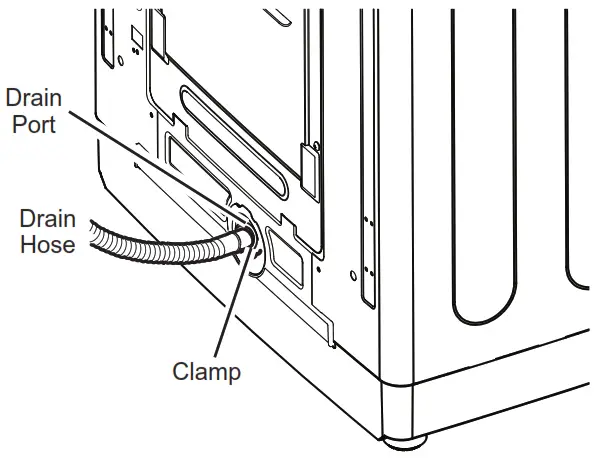 GE Appliances GNW128P Portable Washer - drain port