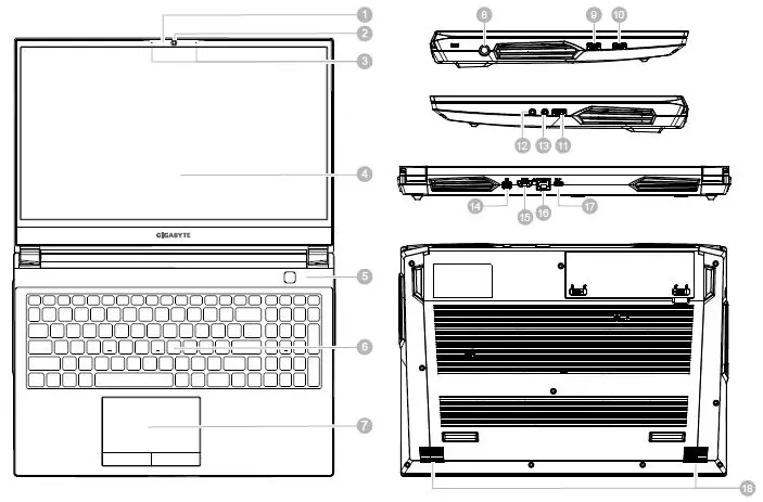 GIGABYTE A5 Powerful Gaming Laptop 3