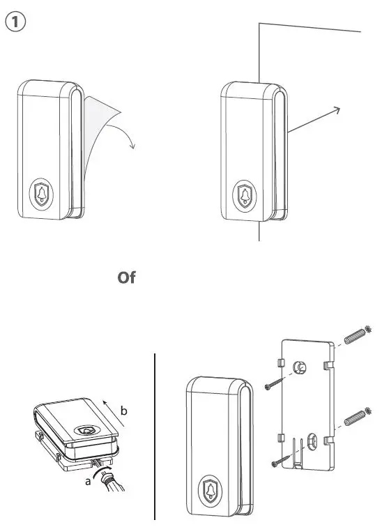 Chacon 84179v2 Wireless and Battery Free Doorbell fig-1