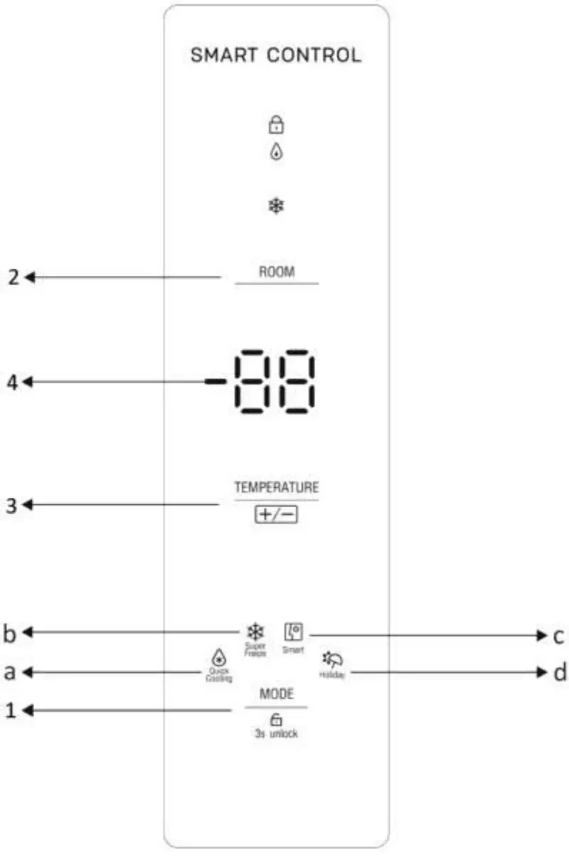 emerio COM 125625 5 Freezer combi - DISPLAY