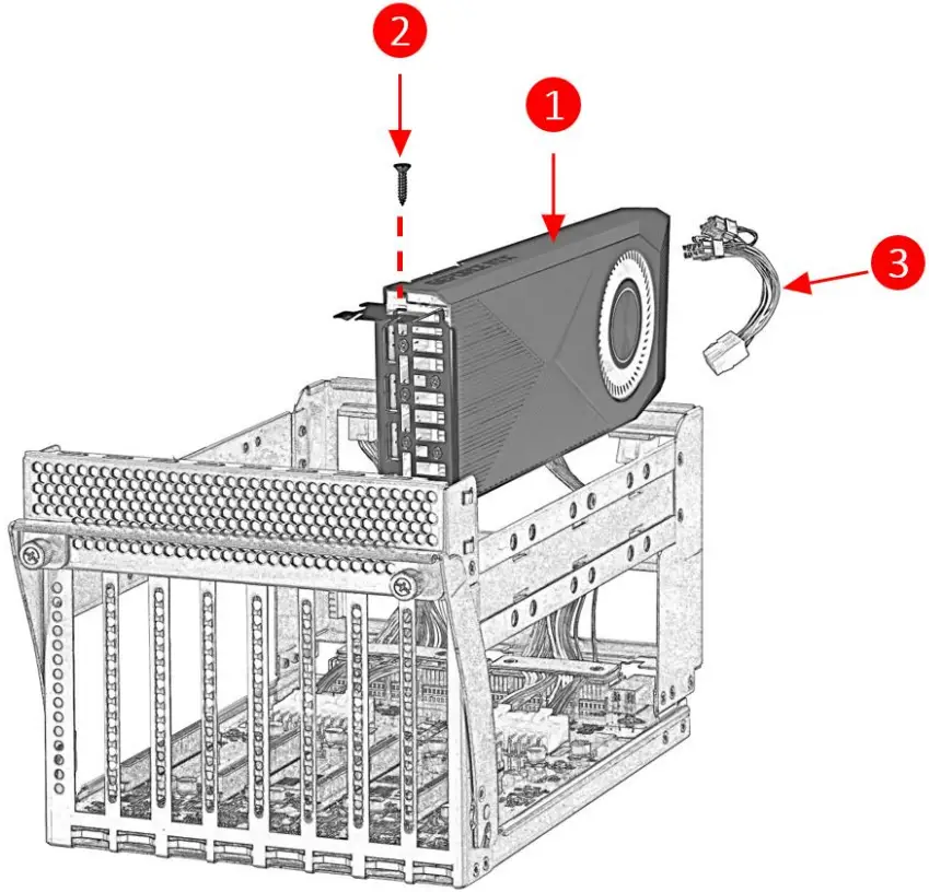 H3 Falcon 4205 GPU PcIe Expansion Chassis - GPU model