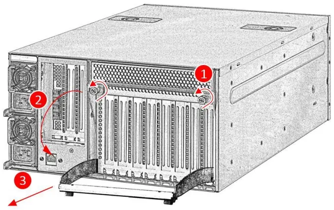 H3 Falcon 4205 GPU PcIe Expansion Chassis - drawer