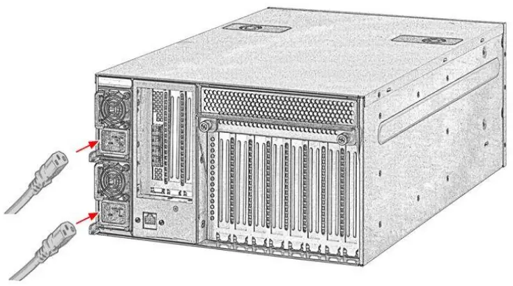 H3 Falcon 4205 GPU PcIe Expansion Chassis - power2