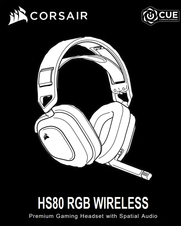 CORSAIR RDA0036 Wireless Headset Instruction Manual