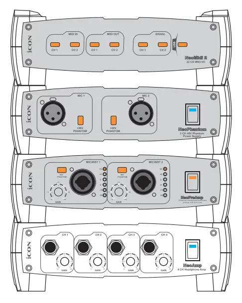 iCON PD3V203 Neo Amp 4 Channel Stereo Headphone-Fig1