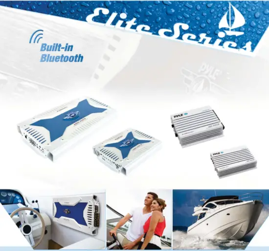 PYLE PLMRA410BT 400 Watts 4CH Power Bluetooth Amplifier -