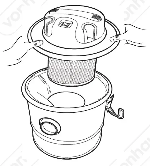 VonHaus 3500060 15L ASH Vacuum - REMOVING THE FILTERS 1
