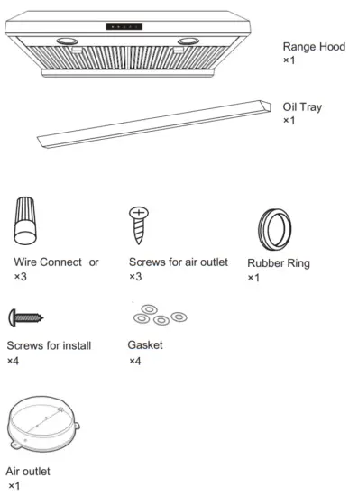 VRH-ARLINGTON 30SS Stainless Steel Under Cabinet - Parts