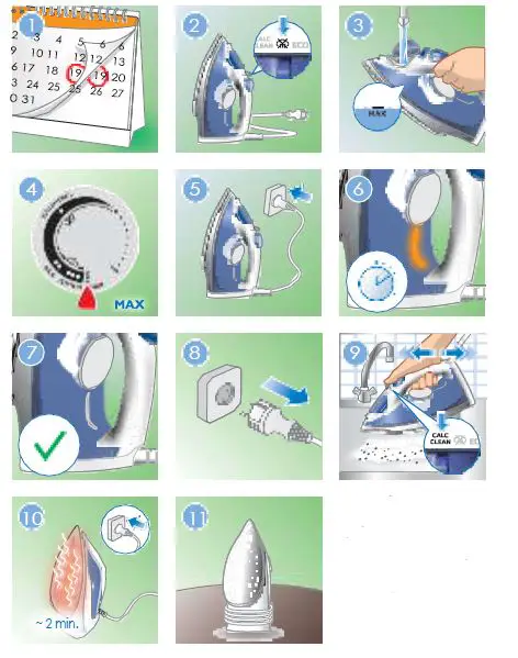 PHILIPS GC2140 Series Steam Iron-FIG9