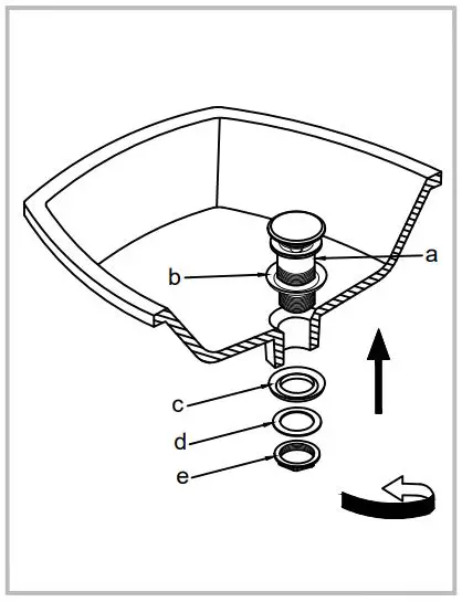Kraus Ceramic Bathroom Vessel Sinks Installation Guide - Install drain body