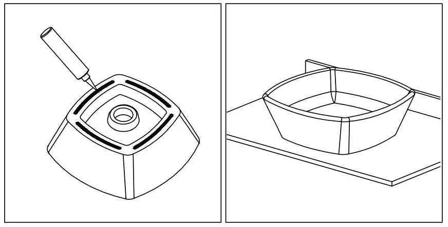 Kraus Ceramic Bathroom Vessel Sinks Installation Guide - Install Sink