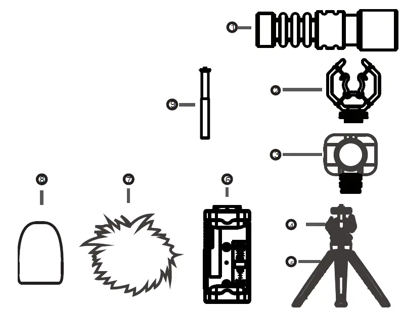 USKEY-VISION-V-Max-Smartphone-Video-Vlogging-Kit-Video-Microphone-Light-Kit-fig-1