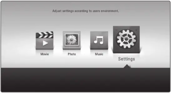 LG BP250 Powerful Playability Blu ray Disc  DVD Player - Home Menu