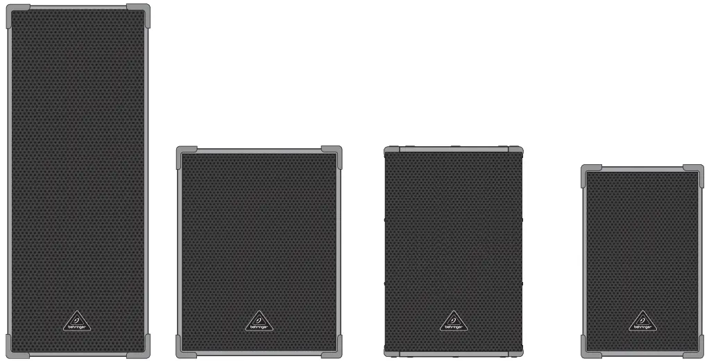 behringer B2520 Pro High Performance 2200 Watt PA Loudspeaker System with Dual 15 Inch Woofers - Cover
