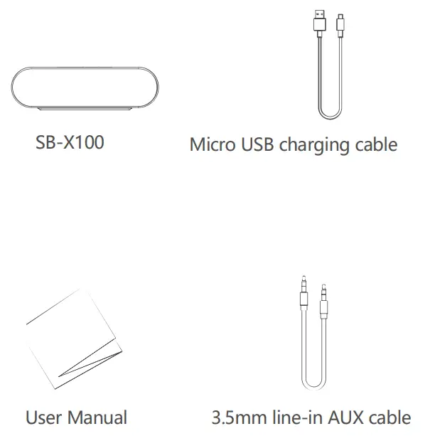 aiwa SB X100 Desktop Bluetooth Speaker - 2