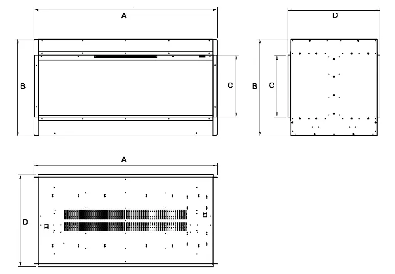 EVONIC-Lindstrom DS Double Sided Electric Fire 1