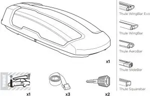 Roof box Items