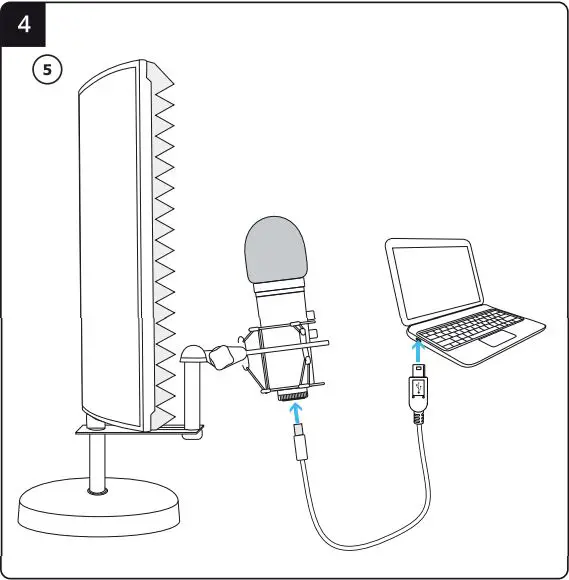 Trust GXT Microphone Instruction Manual - Connection