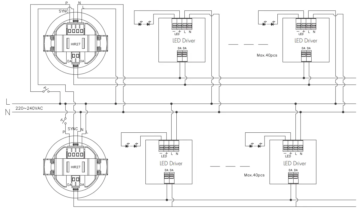 HYTRONIK HIR27 Flush Mount PIR Motion Sensor - fig4