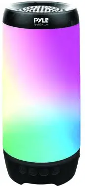 Pyle PLSPOOL14 Portable Wireless Speaker Colorful Lights