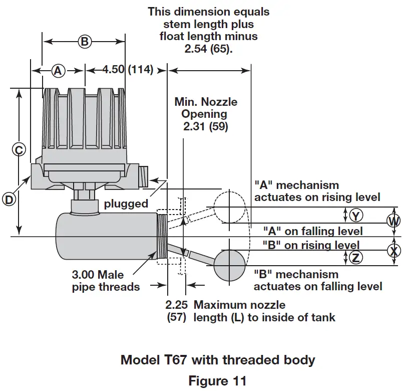MAGNETROL-T6X-Magnetic-Float-Level-Switch-fig-12