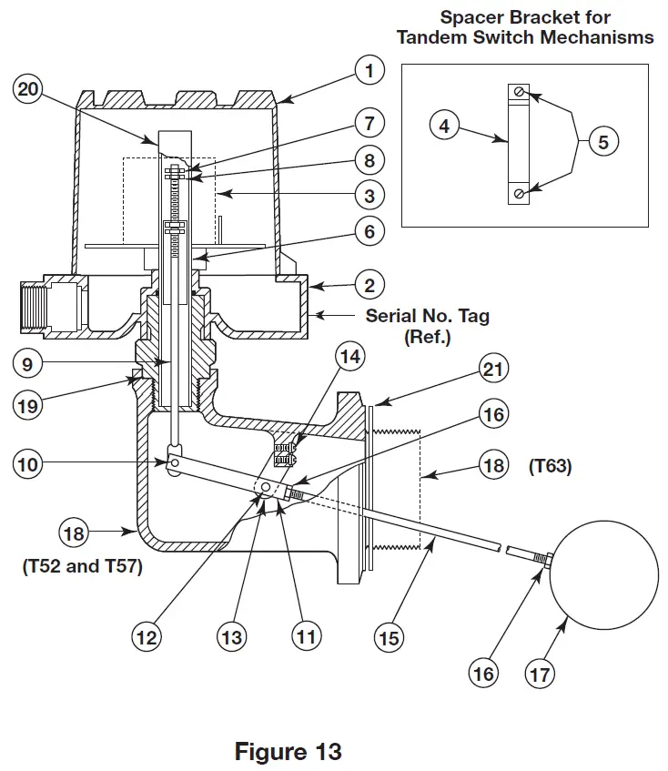 MAGNETROL-T6X-Magnetic-Float-Level-Switch-fig-14
