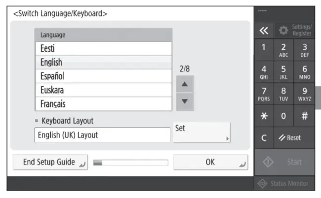 Canon Multifunction Printer -Basic Settings