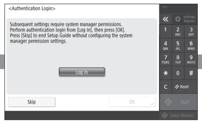 Canon Multifunction Printer -Security Settings