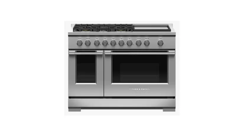 Fisher Paykel Rgv3-485gd-n 5 Burners With Griddle Gas Range User Guide