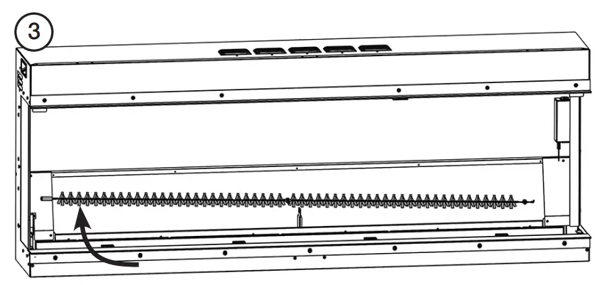 REMOVING THE FUELBED EFFECT SPINDLE