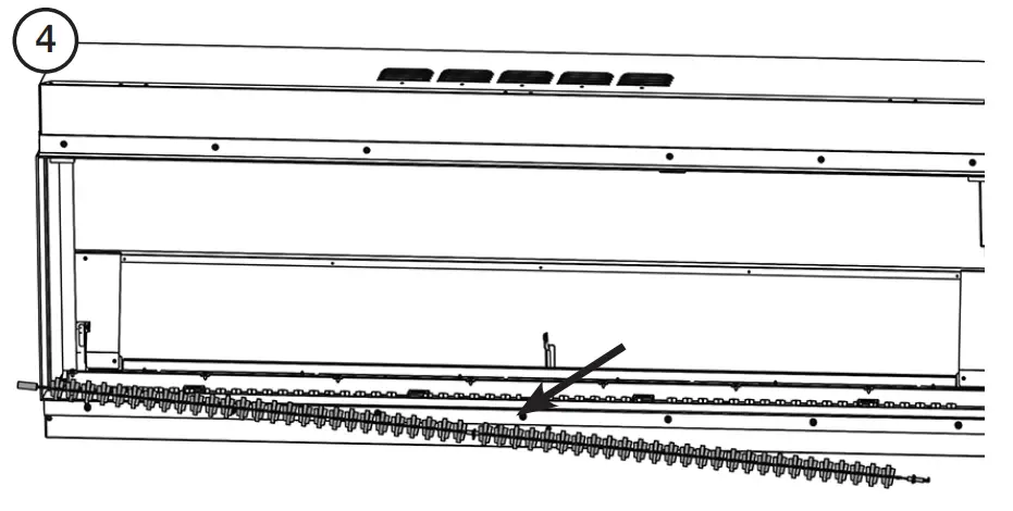 REMOVING THE FUELBED EFFECT SPINDLE