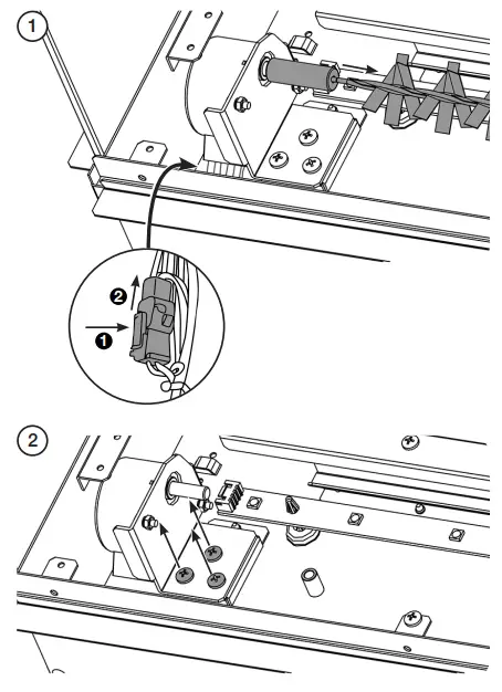 REMOVING THE FUEL BED MOTOR
