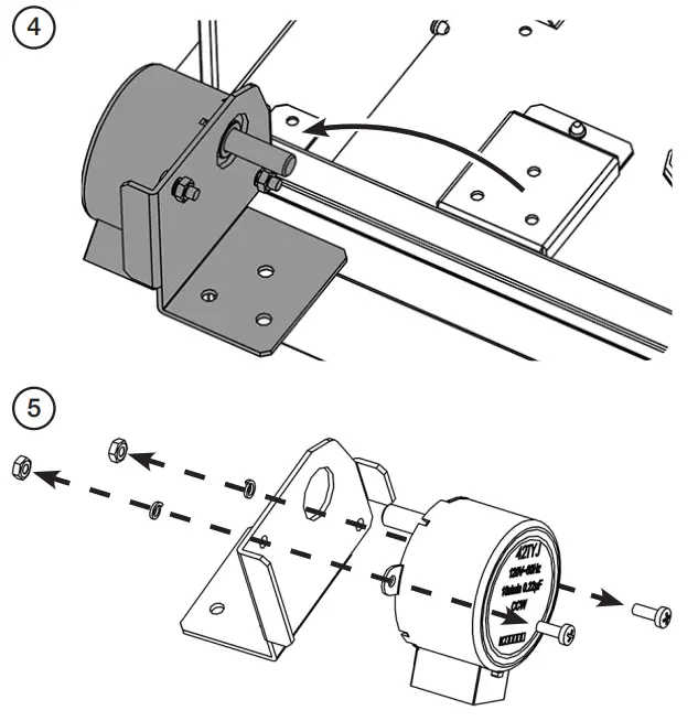 REMOVING THE FUEL BED MOTOR