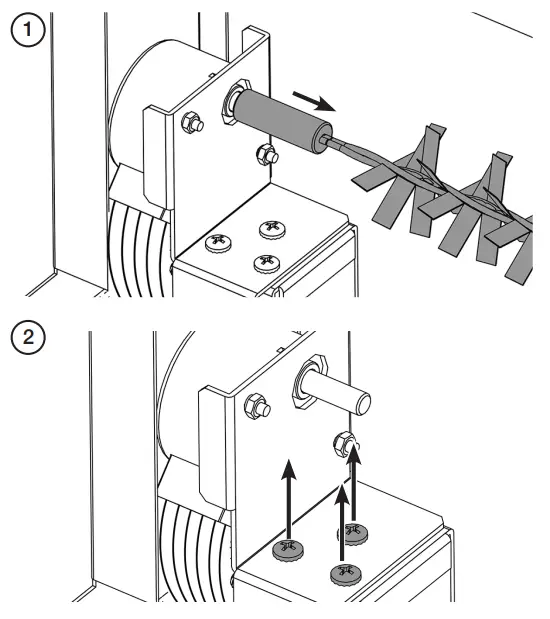 REMOVING THE FLAME EFFECT MOTOR