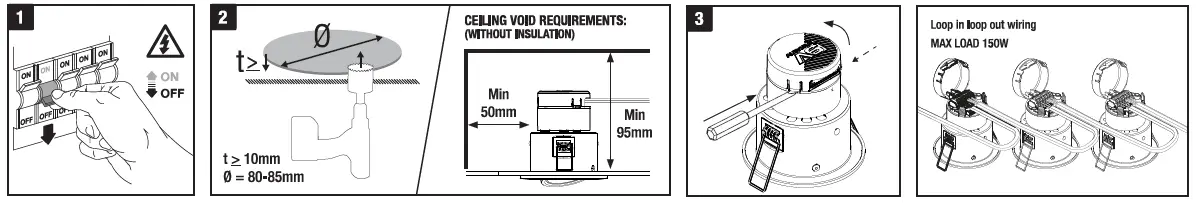 Aurora-AU-A62MW-610lm -Tiltable-Dimmable-Fire &-Acoustic-Rated-Downlight-01