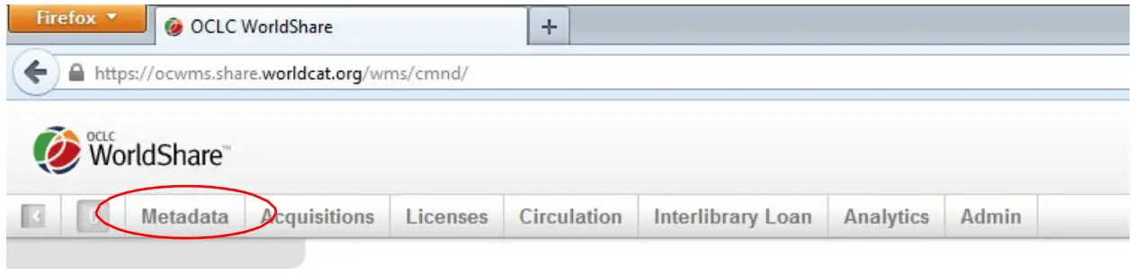 Verification Of OCLC