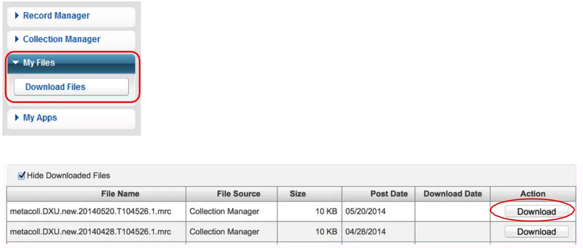 Downloading MARC files