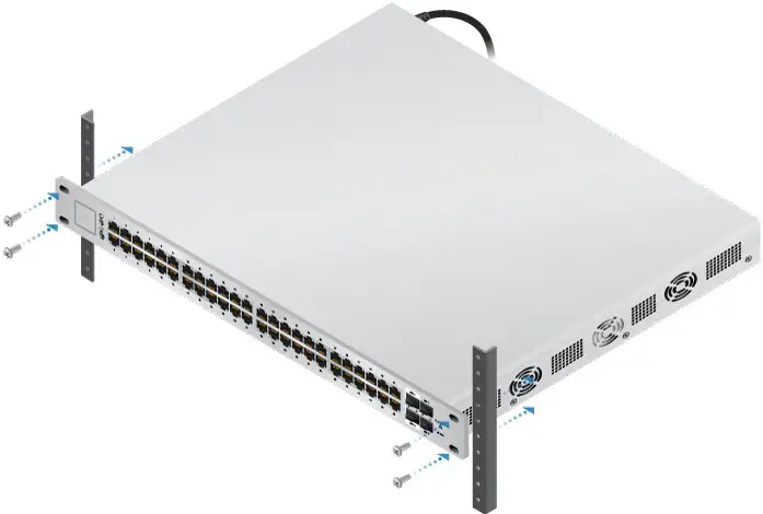 UBIQUITI US 48 750W UniFi Managed PoE Gigabit Switch - Hardware Installation 2